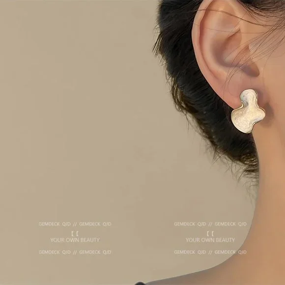 Irregular INS Vintage Style Enamel Glaze Earrings - Picture 2 of 6